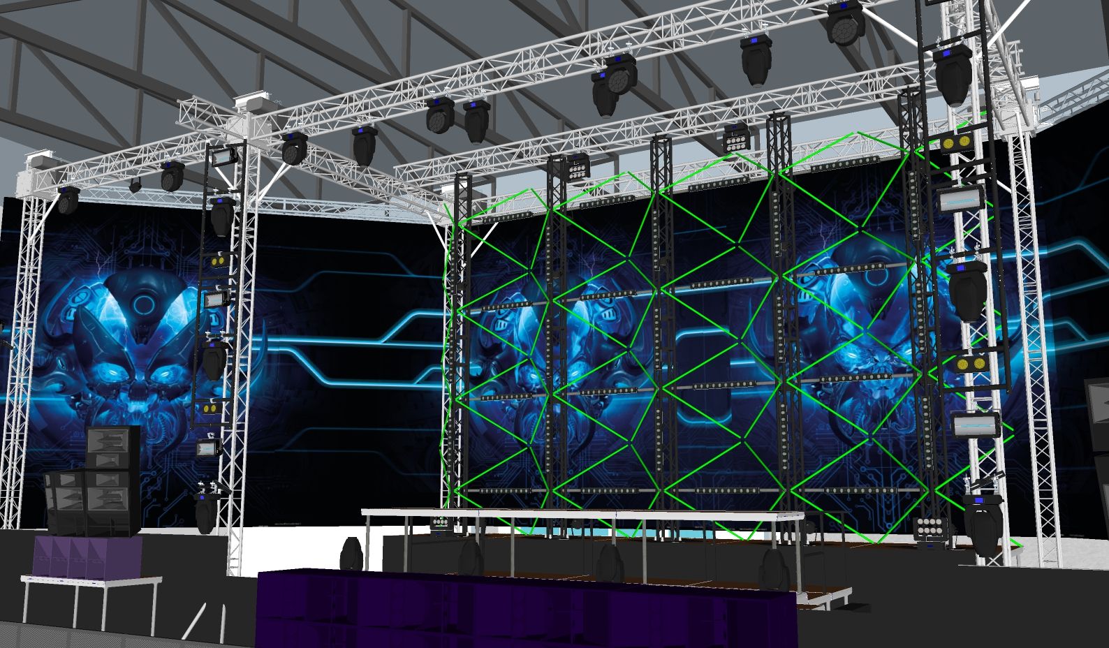 3d stage designs for concerts