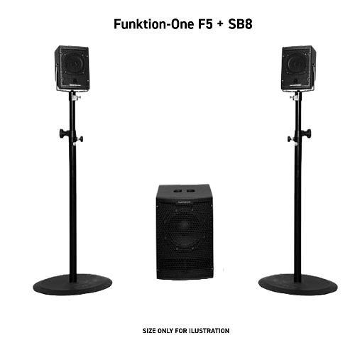 <span>Active sound system</span> Funktion-One F5 + SB8 